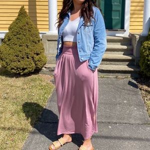 Rose maxi skirt